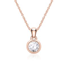Halskette für Damen aus 585er Roségold mit Brillant Unkategorisiert online kaufen