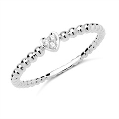 Herz Ring 750er Weißgold 3 Diamanten Unkategorisiert online kaufen