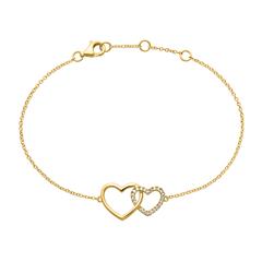 Herzarmband aus Gold mit 22 lab grown Brillanten Unkategorisiert online kaufen