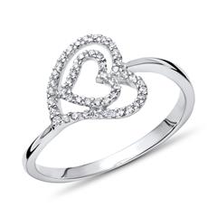 Herzring aus 18K Weißgold mit Diamanten, ca. 0,14 ct. Unkategorisiert online kaufen Herzring aus 18K Weißgold mit Diamanten, ca. 0,14 ct. Unkategorisiert online kaufen
