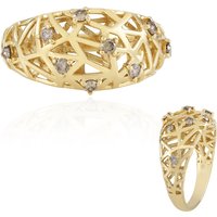 I2 Champagner-Brillant-Silberring (Ornaments by de Melo) Unkategorisiert online kaufen