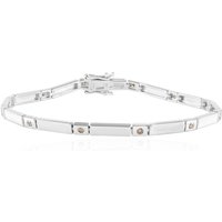 I2 Schokoladen-Brillant-Silberarmband Unkategorisiert online kaufen