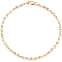 Juwelo Armband mit 38 I2 Schokoladen-Brillanten, 0,469 ct, 925 Silber gelbvergoldet Unkategorisiert online kaufen