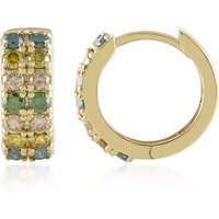 Juwelo Brillant-Ohrringe mit 28 SI2 Diamanten, 0,742 ct, 375er Gelbgold Unkategorisiert online kaufen