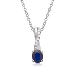 Kette 585er Weißgold Saphir 7 Diamanten Unkategorisiert online kaufen