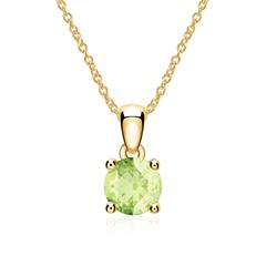 Kette aus 14-karätigem Gold mit Peridot Unkategorisiert online kaufen