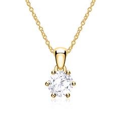 Kette aus 14-karätigem Gold mit Weißtopas Unkategorisiert online kaufen Kette aus 14-karätigem Gold mit Weißtopas Unkategorisiert online kaufen