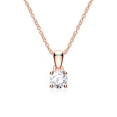 Kette aus 14-karätigem Roségold mit Diamant Unkategorisiert online kaufen