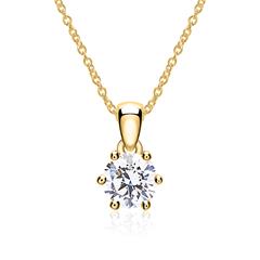 Kette aus 14K Gold mit Brillant, lab grown Unkategorisiert online kaufen