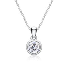 Kette aus 14K Weißgold mit lab grown Diamantanhänger Unkategorisiert online kaufen