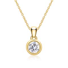 Kette aus 585er Gold mit Diamant, lab grown Unkategorisiert online kaufen