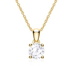 Kette aus 585er Gold Weißtopas Anhänger Unkategorisiert online kaufen