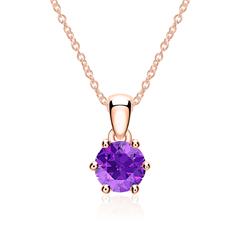 Kette aus 585er Roségold mit Amethyst Unkategorisiert online kaufen