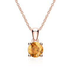 Kette aus 585er Roségold mit Citrin Unkategorisiert online kaufen