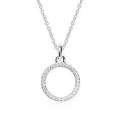 Kette Kreis aus 14K Weißgold mit Brillanten Unkategorisiert online kaufen
