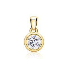 Kettenanhänger aus 585er Gold mit Diamant, lab grown Unkategorisiert online kaufen