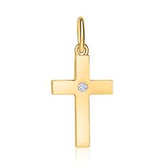 Kreuzanhänger aus 585er Gold mit Diamant Unkategorisiert online kaufen