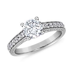 Lab grown Diamantring, Weißgold oder Platin, gravierbar Unkategorisiert online kaufen