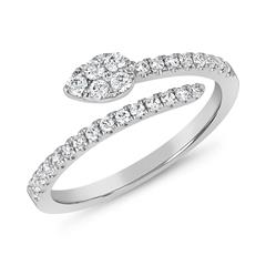 Offener Damenring mit Diamanten, Weißgold oder Platin Unkategorisiert online kaufen
