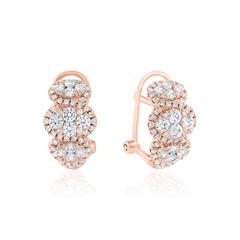 Ohrringe für Damen aus Roségold mit Diamanten Unkategorisiert online kaufen