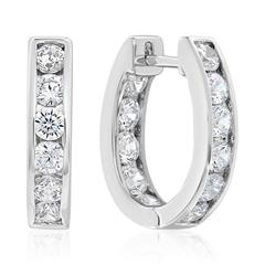 Ohrschmuck aus Weißgold oder Platin mit Diamanten, Lab Unkategorisiert online kaufen