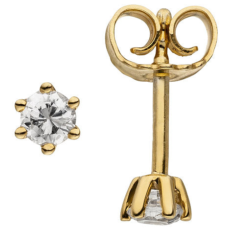 Ohrstecker 585 Gold Gelbgold 2 Diamanten Brillanten 0 14 ct. Ohrringe Unkategorisiert online kaufen