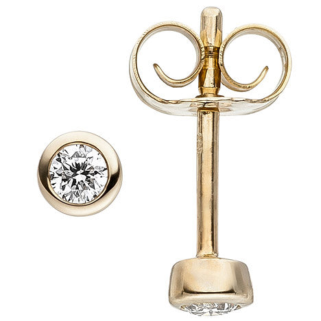 Ohrstecker 585 Gold Gelbgold 2 Diamanten Brillanten Ohrringe Diamantohrstecker Unkategorisiert online kaufen