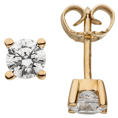Ohrstecker 585 Gold Rotgold 2 Diamanten Brillanten 1 00 ct. Ohrringe Unkategorisiert online kaufen