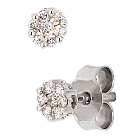 Ohrstecker 585 Gold Weißgold 14 Diamanten Brillanten 0 15ct. Ohrringe Unkategorisiert online kaufen