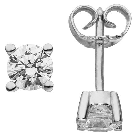 Ohrstecker 585 Gold Weißgold 2 Diamanten Brillanten 1 00 ct. Ohrringe Unkategorisiert online kaufen