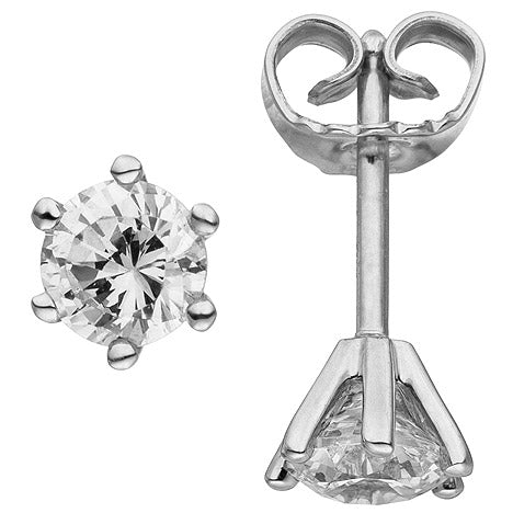 Ohrstecker 585 Gold Weißgold 2 Diamanten Brillanten 1 00 ct. Ohrringe Unkategorisiert online kaufen