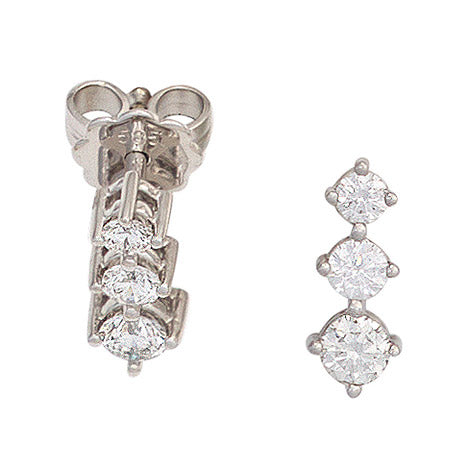 Ohrstecker 585 Gold Weißgold 6 Diamanten Brillanten 0 50ct. Ohrringe Unkategorisiert online kaufen