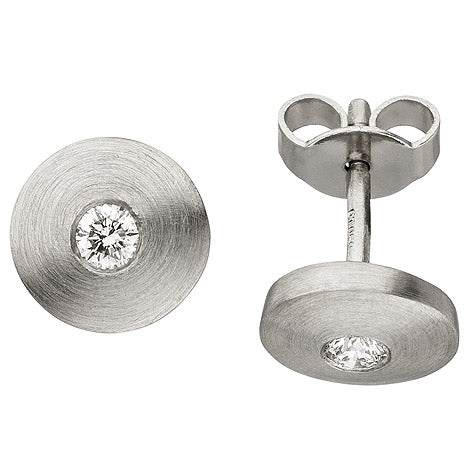 Ohrstecker 950 Platin matt 2 Diamanten Brillanten Ohrringe Platinohrringe Unkategorisiert online kaufen