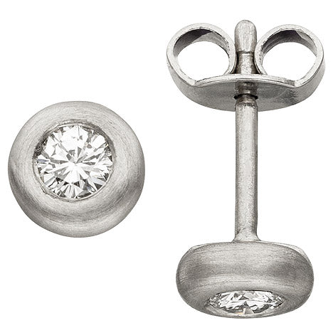 Ohrstecker 950 Platin matt 2 Diamanten Brillanten Ohrringe Platinohrringe Unkategorisiert online kaufen