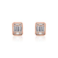 Ohrstecker aus Roségold mit Diamanten, Lab Grown Unkategorisiert online kaufen