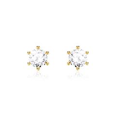 Ohrstecker für Damen aus 14K Gold mit Brillanten