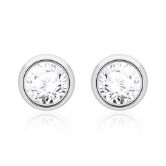 Ohrstecker für Damen aus 14K Weißgold mit Diamanten Unkategorisiert online kaufen