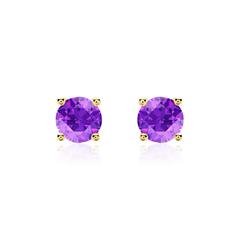 Ohrstecker für Damen aus 585er Gold mit Amethysten