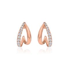 Ohrstecker für Damen aus Roségold mit Lab Diamanten Unkategorisiert Produktbild