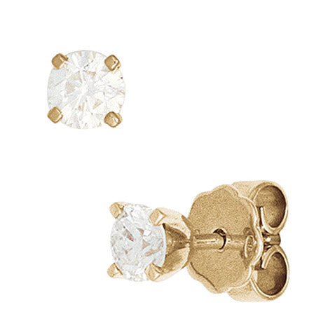 Ohrstecker rund 585 Gold Gelbgold 2 Diamanten Brillanten 0 10ct. Ohrringe Unkategorisiert online kaufen