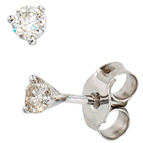 Ohrstecker rund 585 Gold Weißgold 2 Diamanten Brillanten 0 25ct. Ohrringe Unkategorisiert online kaufen