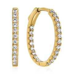 Ovale Damen Creolen aus Gelbgold mit Lab Diamanten Unkategorisiert online kaufen