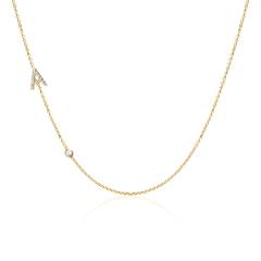 Personalisierbare Kette aus 14K Gold mit Diamanten Unkategorisiert online kaufen