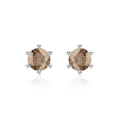 Rauchquarz Ohrstecker für Damen aus 585er Weißgold Unkategorisiert online kaufen