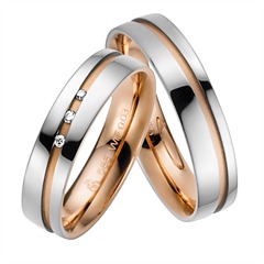Rauschmayer Eheringe 5 mm, 14 Karat Weiß-/Roségold, 3 Brillanten 0,03 ct Unkategorisiert online kaufen Rauschmayer Eheringe 5 mm, 14 Karat Weiß-/Roségold, 3 Brillanten 0,03 ct Unkategorisiert online kaufen