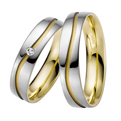 Rauschmayer Eheringe 5 mm aus 14 K Weiß- und Gelbgold mit 0,02 ct Brillant Unkategorisiert online kaufen Rauschmayer Eheringe 5 mm aus 14 K Weiß- und Gelbgold mit 0,02 ct Brillant Unkategorisiert online kaufen