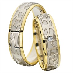Rauschmayer Eheringe 6 mm Weiß-/Gelbgold, 1 Brillant ca. 0,03 ct Unkategorisiert online kaufen