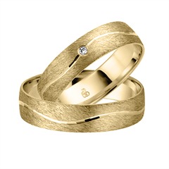 Rauschmayer Eheringe Gelbgold 5 mm mit 1 Brillant 0,01 ct Unkategorisiert online kaufen