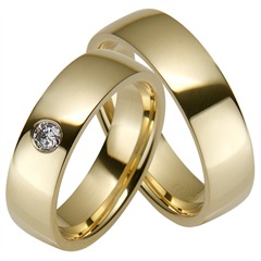 Rauschmayer Eheringe Gelbgold 6 mm mit Brillant 0,01 ct Unkategorisiert online kaufen