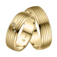 Rauschmayer Eheringe Pair 2, 6 mm Gelbgold, 3 Brillanten Unkategorisiert online kaufen